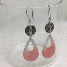 Load image into Gallery viewer, Frosted Resin Earrings in Peach
