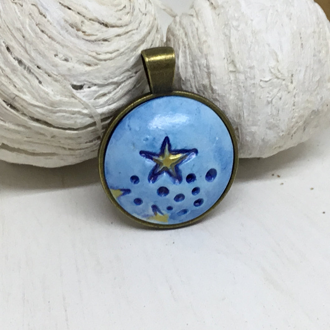 Starry Night Pendant in Blue
