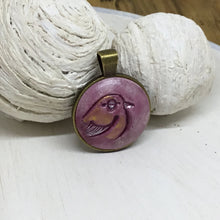 Load image into Gallery viewer, Bird Pendant in Burgundy
