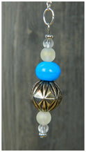 Load image into Gallery viewer, Beachwood Suncatcher in Aqua, White &amp; Silver

