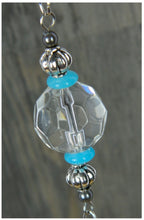 Load image into Gallery viewer, Beachwood Suncatcher in Aqua, White &amp; Silver
