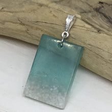 Load image into Gallery viewer, Aqua Pendant with White Sand
