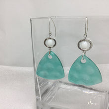 Load image into Gallery viewer, Beaded Triangular Water Earrings
