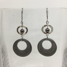 Load image into Gallery viewer, Black Beaded Drop Earrings
